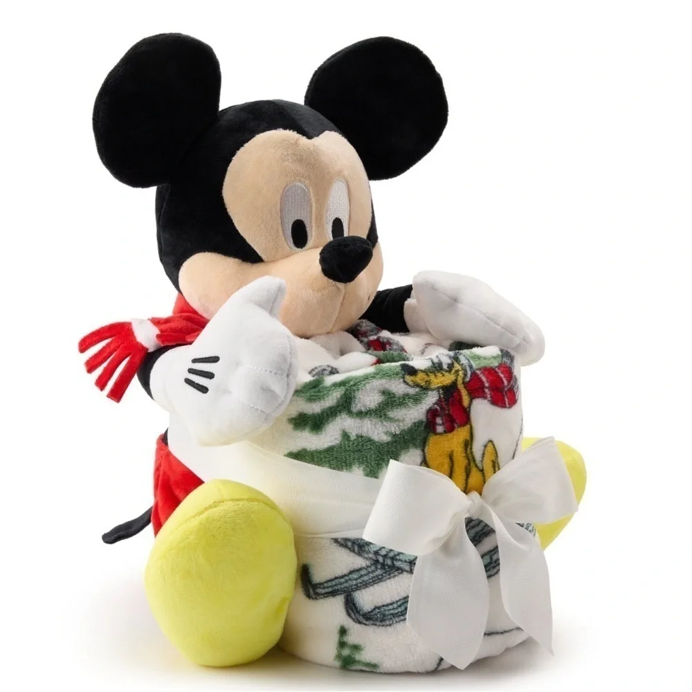 🆕 Disney's Mickey Mouse Pillow Buddy & Throw Buddy Set